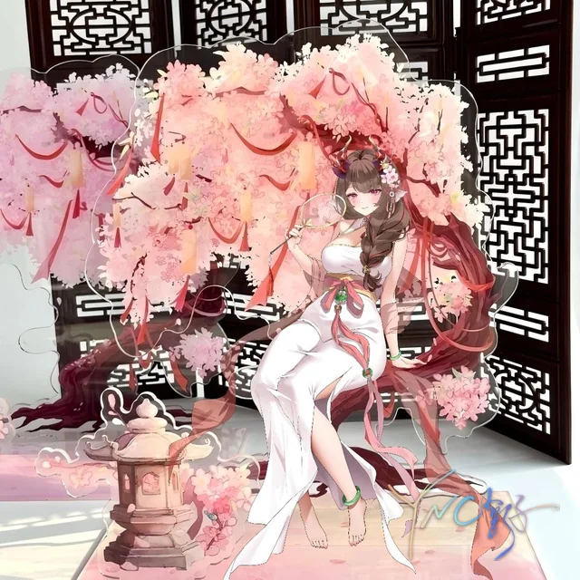 桃花立牌